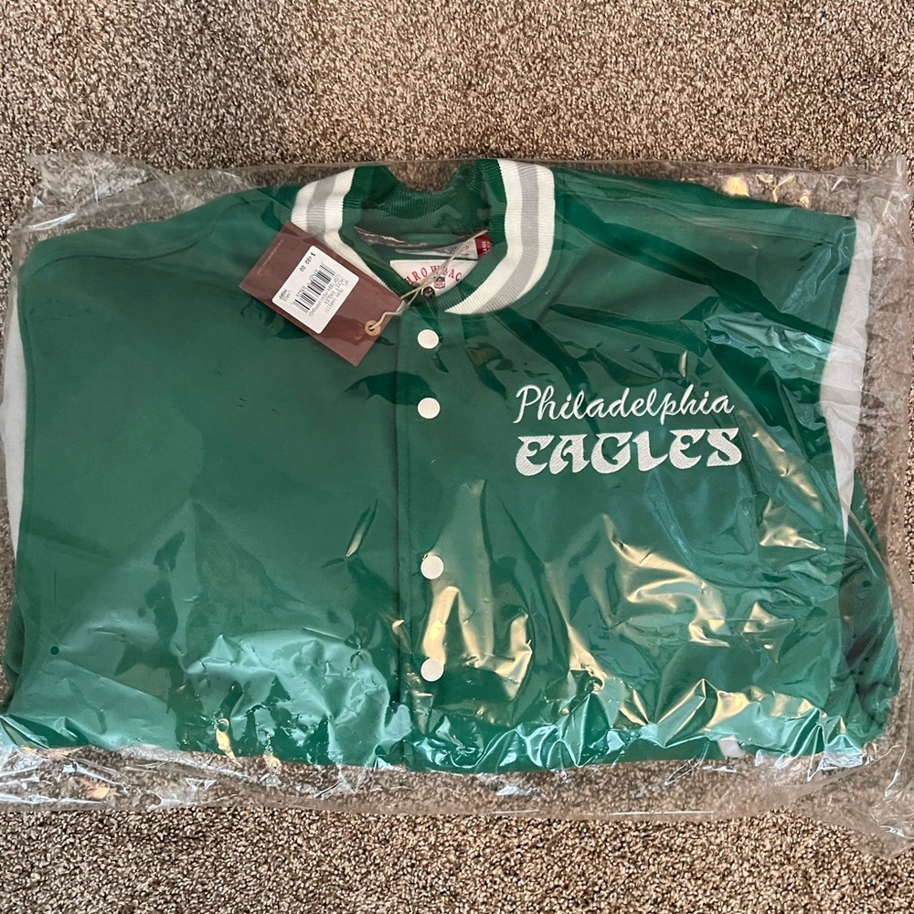 Brand new Mitchell & Ness Princess Diana Philadelphia Eagles Varsity Jacket